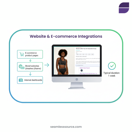 Website & E-commerce Integrations - Digital Product Passport (DPP)